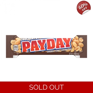 Hershey's Chocolatey PAYDAY Bar - 52g Chocolate Peanut Caramel Pay Day